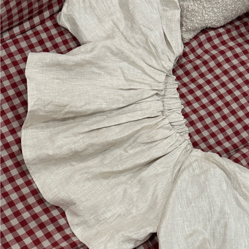 DISSH Cream Ruched Blouse
